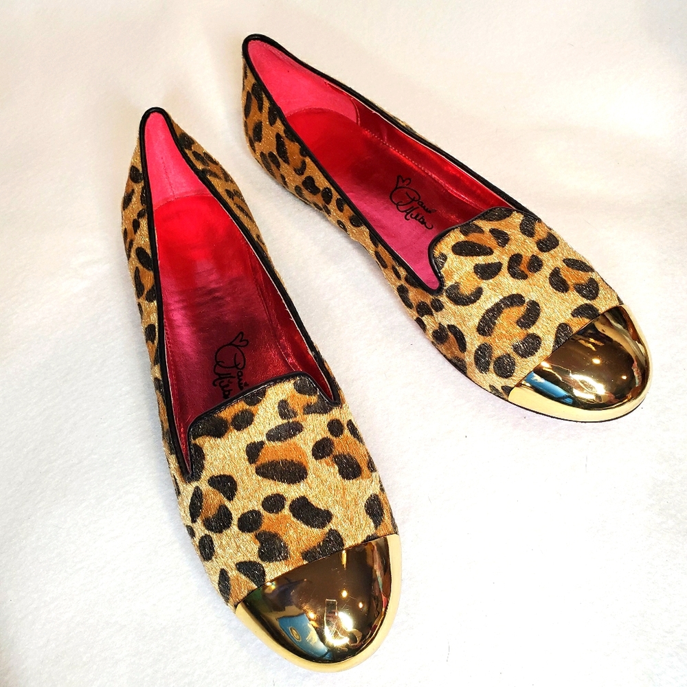 NIB! Paris Hilton Hazel Leopard Slip Ons